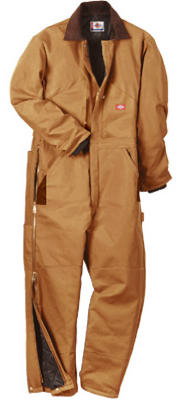 Insulated Coveralls, Tall Fit, Brown Duck, Men's XL