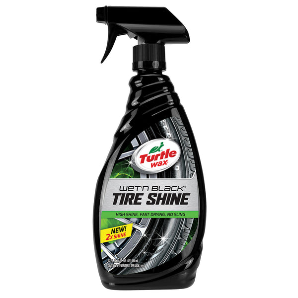 Abrillantador de neumáticos Turtle Wax Wet'n Black de 23 oz