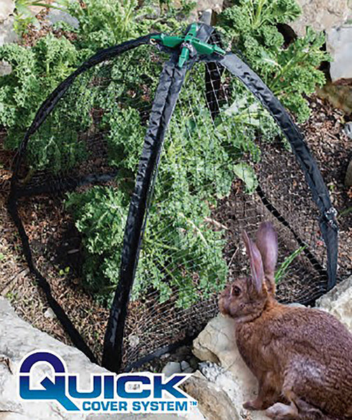 Protector de plantas plegable Nuvue PestGuard negro, 31 L x 31 W pulgadas.