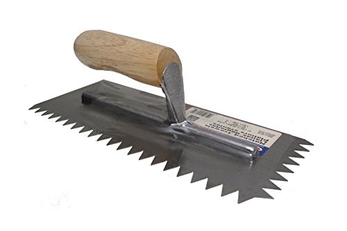 V-NOTCHED TROWEL 1/2"X15/32