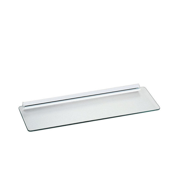 Kit de estante de vidrio transparente/blanco de Knape & Vogt Shelf-Made de 1,75 pulg. de alto x 18 pulg. de ancho x 6 pulg. de profundidad