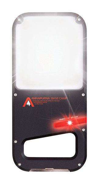 Sharper Image 6 lumens Black/Gray Lantern