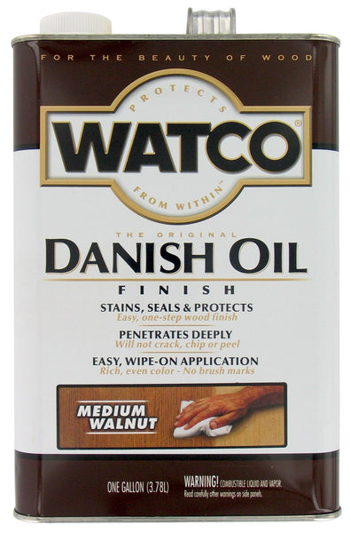 Watco 242222 - Acabado al aceite danés de nogal medio de 1 galón (paquete de 2)