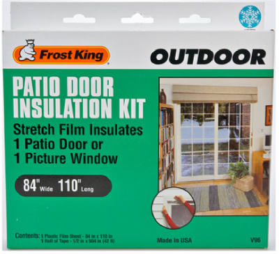 Kit de aislamiento para puerta de patio exterior, 84 x 110 pulgadas.