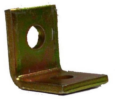Accesorio de ángulo, extremo de 2 orificios, 90 grados, 1-7/8 x 1-5/8 x 2-1/16 pulg.