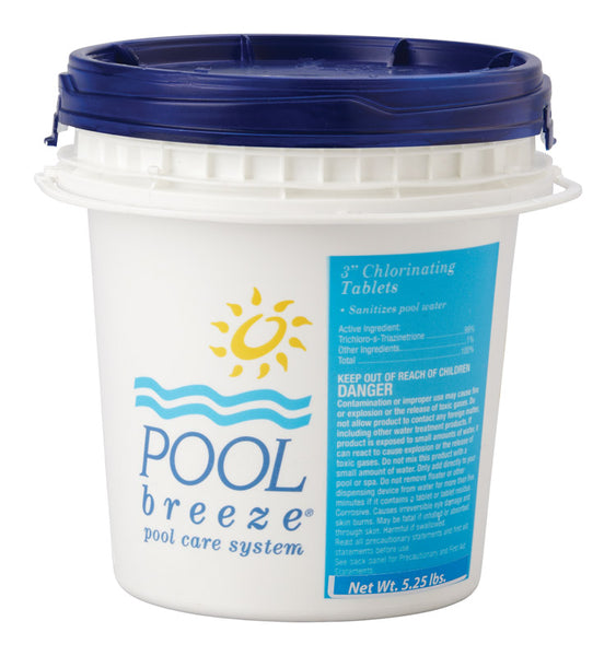 Tabletas de cloración para sistemas de cuidado de piscinas Pool Breeze, 5 lb (paquete de 6)