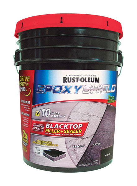 Relleno de grietas a base de agua Rust-Oleum Black, 3,5 gal.