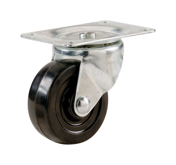 RUEDA DE 4" GIRATORIA DE GOMA SUAVE
