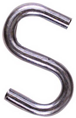 Open S-Hook, Stainless Steel, 1-1/2-In.