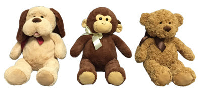 Plush Bear or Dog (Pack of 6)