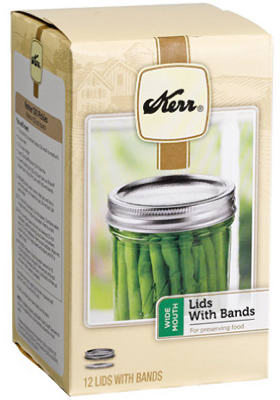 Kerr - Lids & Bands Wide Mouth - Case of 12-12 Count