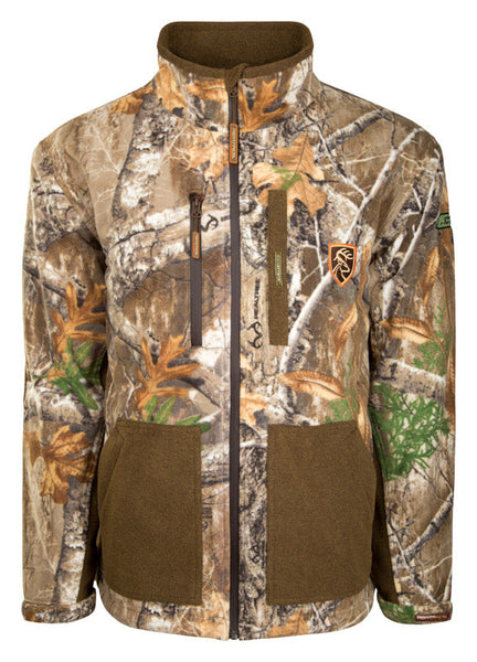 Chaqueta de manga larga con cremallera completa para hombre HydroHush S de Drake Realtree Edge