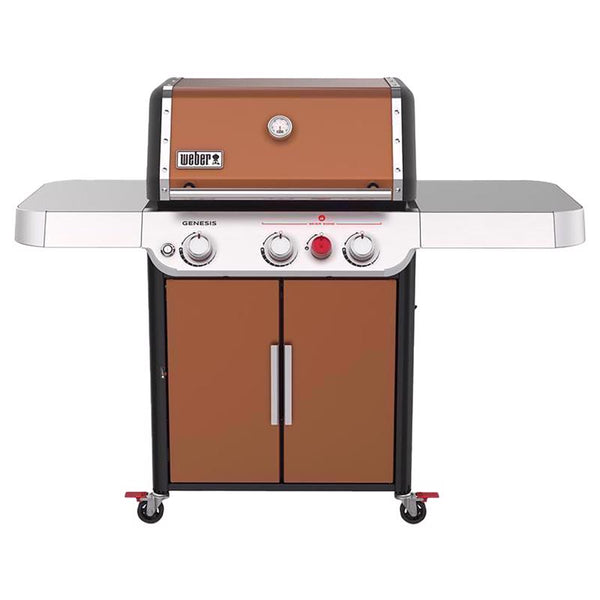 Parrilla de propano líquido de 3 quemadores Weber Genesis E-325s de cobre
