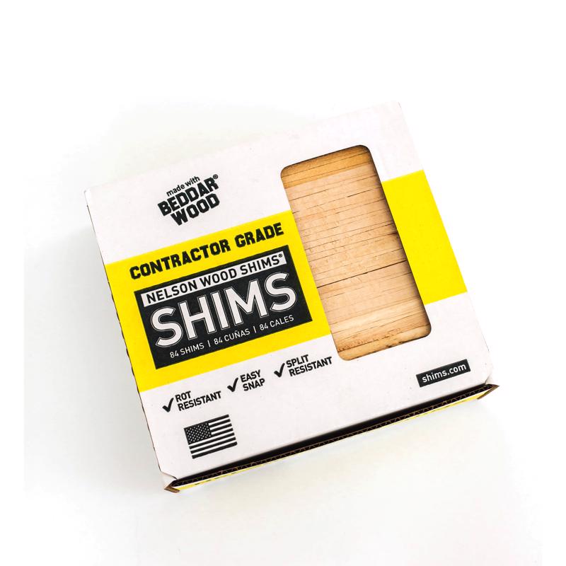 Nelson Wood Shims 1.5 in. W X 8 in. L Wood Shim 84 pk Nelson Wood Shims 1.5 in. W X 8 in. L Wood Shim 84 pk