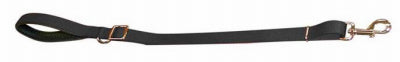 Correa ajustable para perros, clip adicional en el asa, color negro, de 2,75 a 4 pies (paquete de 2)