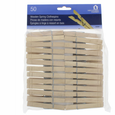 Pinzas de madera para la ropa, paquete de 50.