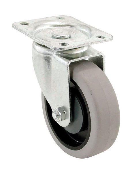 Shepherd 4 in. Dia. Swivel Thermoplastic Caster 250 lb. 1 pk