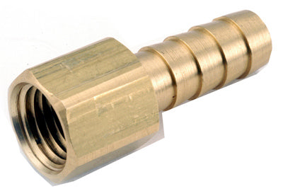 Barb Inset, Lead-Free Brass, 1/4 Hose ID x 3/8-In. FPT (Pack of 5)