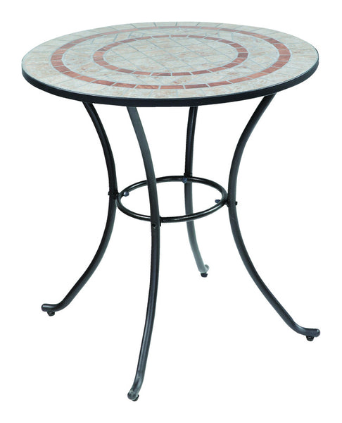Living Accents Melrose Round Mosaic Stone Bistro Table