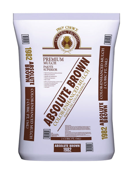 Pro Choice Dark Brown Hardwood Bark Mulch 2 cu. ft. 8 sq. ft.