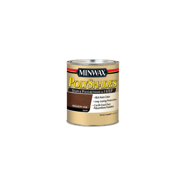 Minwax 21985 1/2 Pint Mission Oak Polyshades® Satin Wood Stain