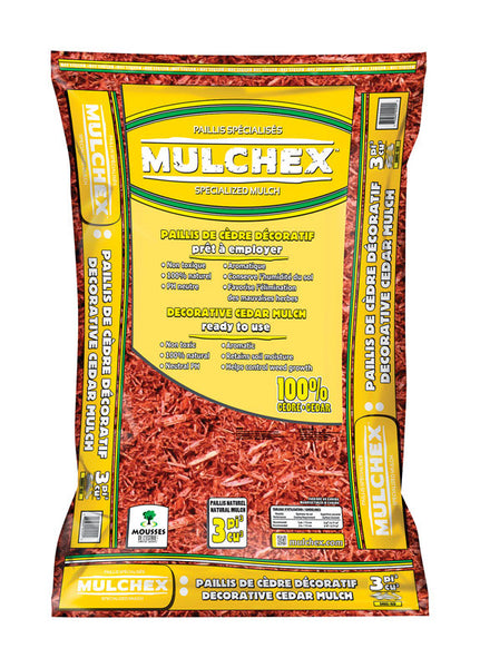Mantillo de cedro rojo MULCHEX, 2 pies cúbicos