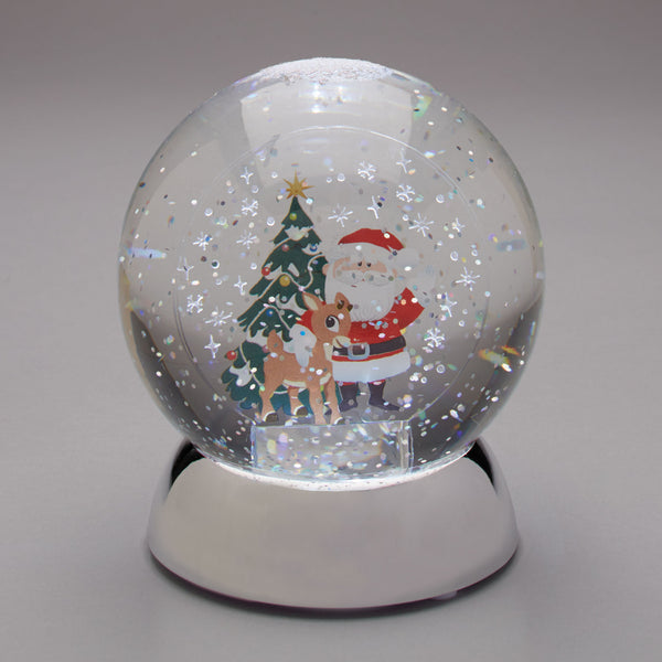 Department 56 Rudolph Holidazzler Water Globe Multicolored Plastic 1 pk