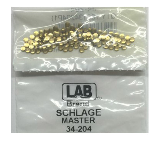Pasador maestro de latón bañado en latón de Schlage
