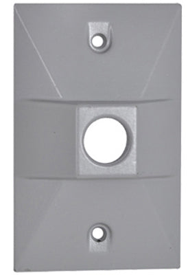 Cubierta de portalámparas rectangular resistente a la intemperie, gris