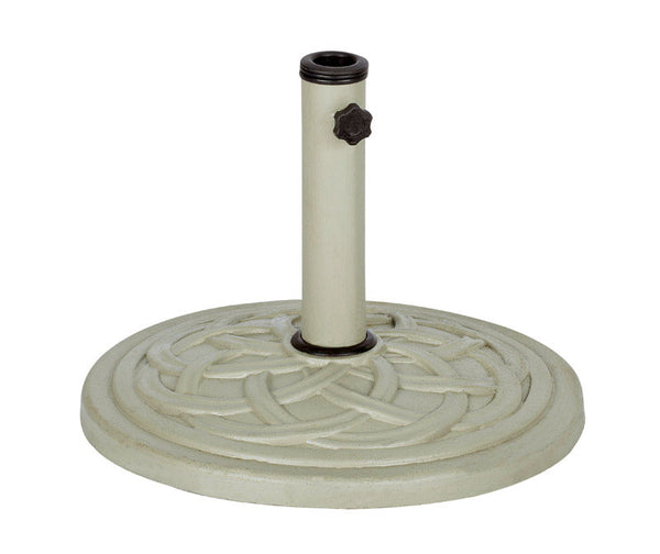 Bond Gray Resin Stone Umbrella Base 17.7 in. L x 17.7 in. W x 13.18 in. H