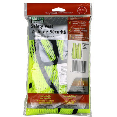 Reflective Safety Vest, One Size