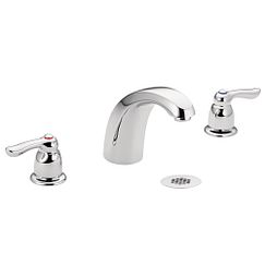Grifo para lavabo de dos manijas cromado
