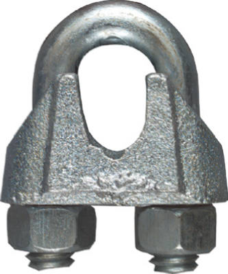 Abrazadera para cable de alambre, zinc, 0,375 pulg. (paquete de 10)