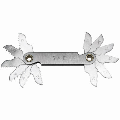 Calibre de paso, acero, 12-40 TPI