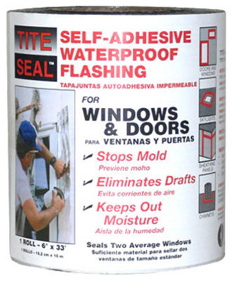 Flashing, Window & Door, Self-Adhesive, Waterproof, 6-In. x 33-Ft.