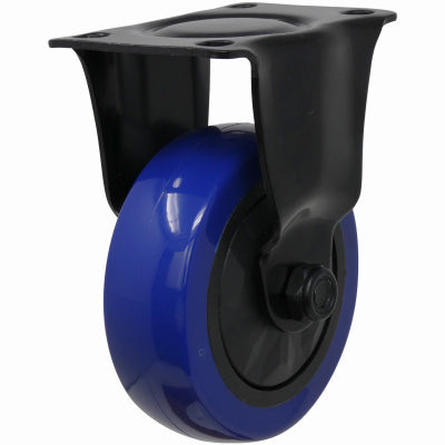 Ruedas de TPU Blue Diamond, 4 in de profundidad, capacidad de carga de 300 lb, paquete de 1