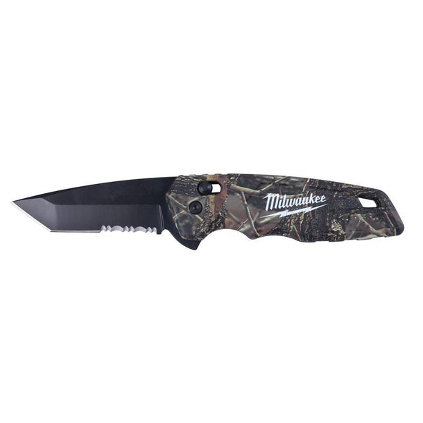 Milwaukee Fastback 7-3/4 in. Flip Spring Assisted Pocket Knife Camouflage 1 pk