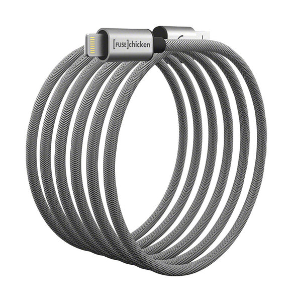 Fuse Chicken Armour Charge Silver Cell Phone Accessories Apple 6.5 ft. L