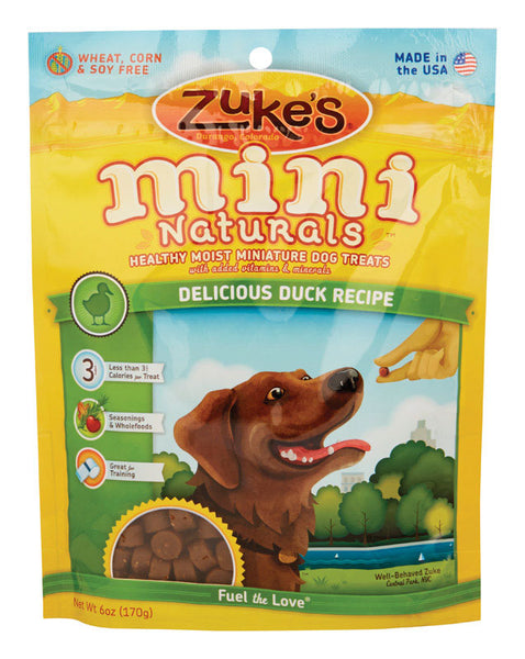 Zuke's All Natural Mini Duck Treats For Dog 6.3 in. 1 pk