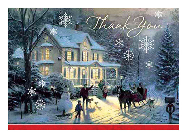 Hallmark Paper Multicolored Kincaid Thank You Notes Cards 5 W x 5.5 L x 4.25 H in. (Pack of 2)