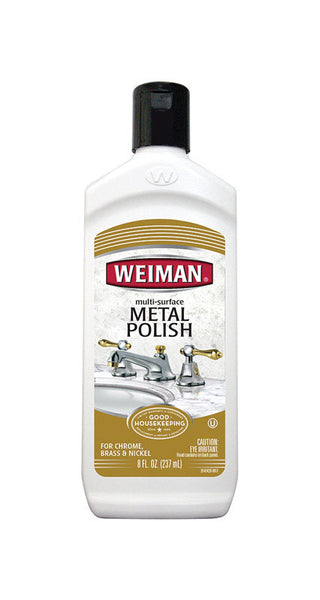 Botella de abrillantador de metales Weiman de 8 oz (caja de 6)