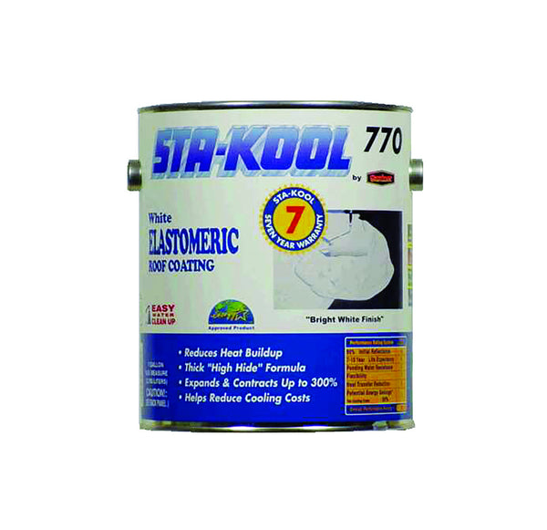 Gardner Sta-Kool Gloss White Elastomeric Roof Coating 1 gal. (Pack of 4)