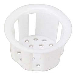 Vaso colador de plástico blanco de 1" de Faucet Queen 10506 (paquete de 3)
