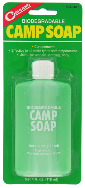 Jabón biodegradable para campamento Coghlans 9617 de 4 oz