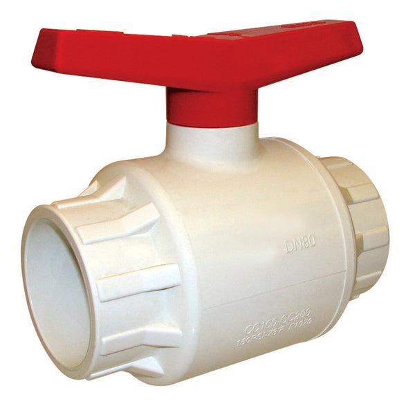 BK Products ProLine 3 in. PVC Slip Ball Valve Full Port