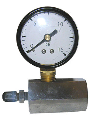 Manómetro de prueba de gas, de 0 a 15 PSI