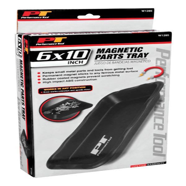 Bandeja magnética Performance Tool de 10 pulg., color negro, 1 ud.