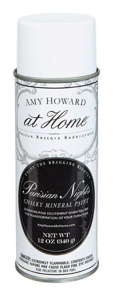 Amy Howard at Home Mineral Chalk Matte Parisian Nights Spray Paint 12 oz. (Pack of 4)