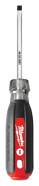 Milwaukee 3/16 in. x 3 in. L Slotted Cushion Grip Screwdriver 1 pc.