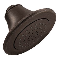 Cabezal de ducha de rendimiento ecológico con rociador monofunción de 5-7/8" de diámetro y bronce frotado con aceite